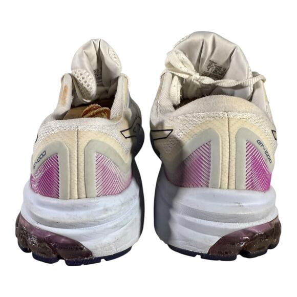 ASICS GT-1000 11 White Purple Women’s Size 8 Running Shoes 1012B197 FlyteFoam - Picture 5 of 8